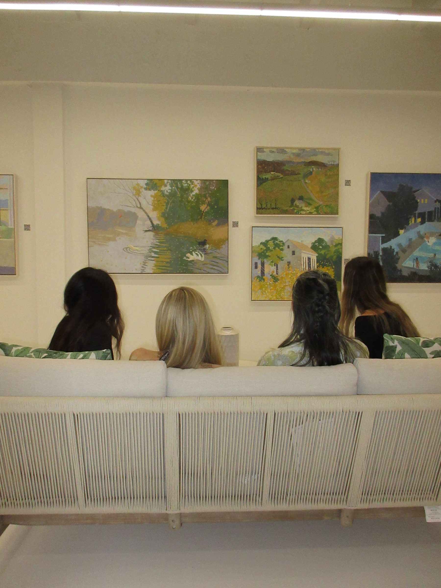 Guests seated in the gallery at Encore Wynwood during Miami Art Week